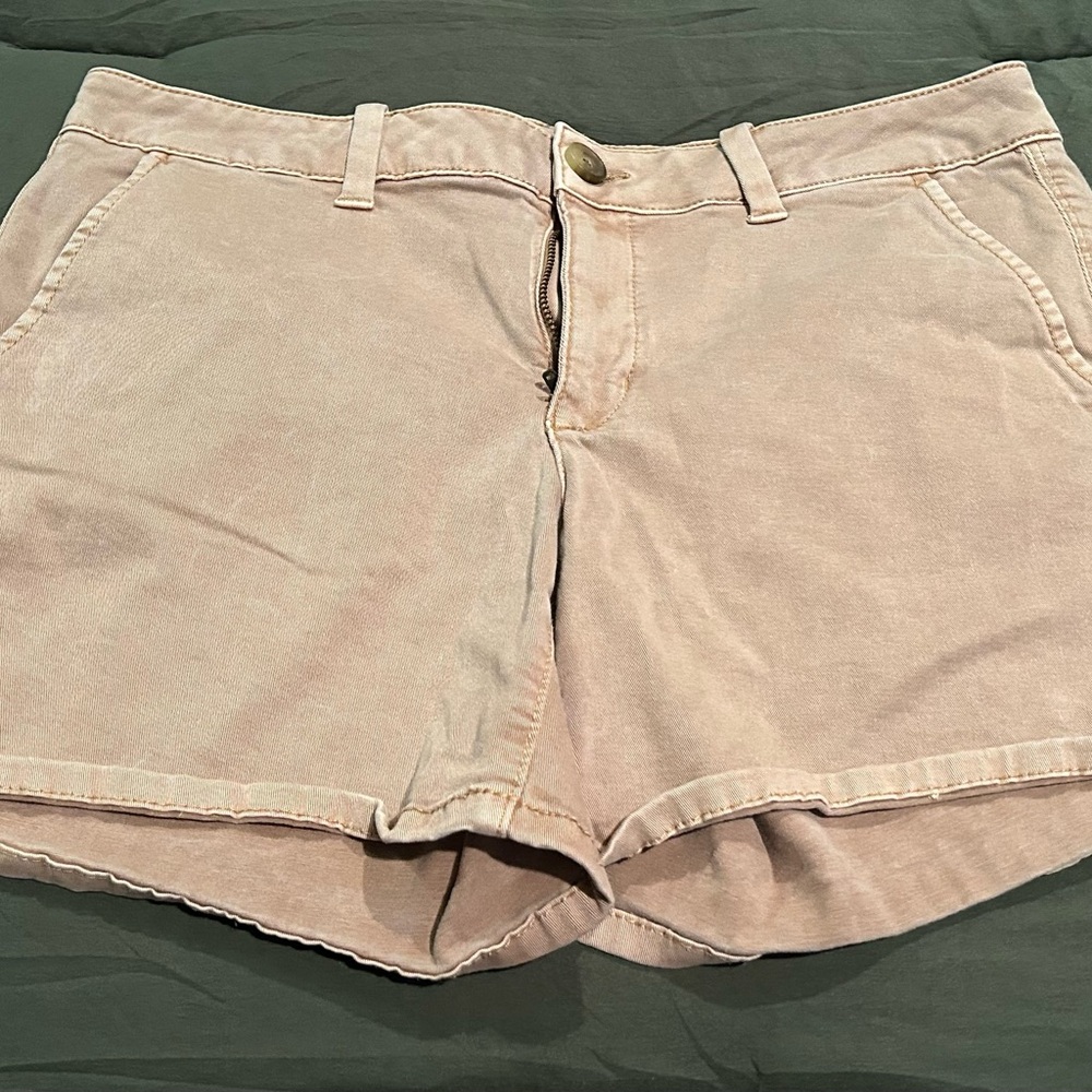 American Eagle Outfitters Light Tan Jean Shorts